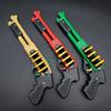 Mini Sprayer 4-shot Rubber Band Gun Miniature Model Ornament Toy Soft Bullet Gun Boy Toy