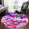 Circus Clown,Carnival Characters Chair mat Round Rug Office carpet, Non slip, Suitable for Living Rooms, Bedrooms,Decor1205860a