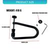 Classical Guitar Bridge Clamp Tool Set Replaceable Pressure Head and Included Wrench for Assembly and Adjustment