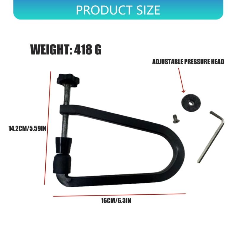 Classical Guitar Bridge Clamp Tool Set Replaceable Pressure Head and Included Wrench for Assembly and Adjustment