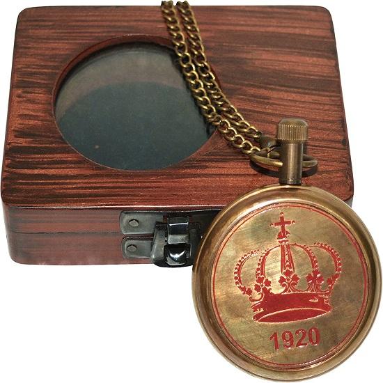 Цепочка для карманных часов с деревянной коробкой