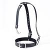 PU Leather Harness Face Mask Cool Black Headgear BDSM Bondage Restraint Ball Mouth Gag Sex Toys for Couples Adult Games 18+
