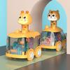Tiger Deer Led Light Up Bus Toy Vehicle With Interactive Features For Children Playtime