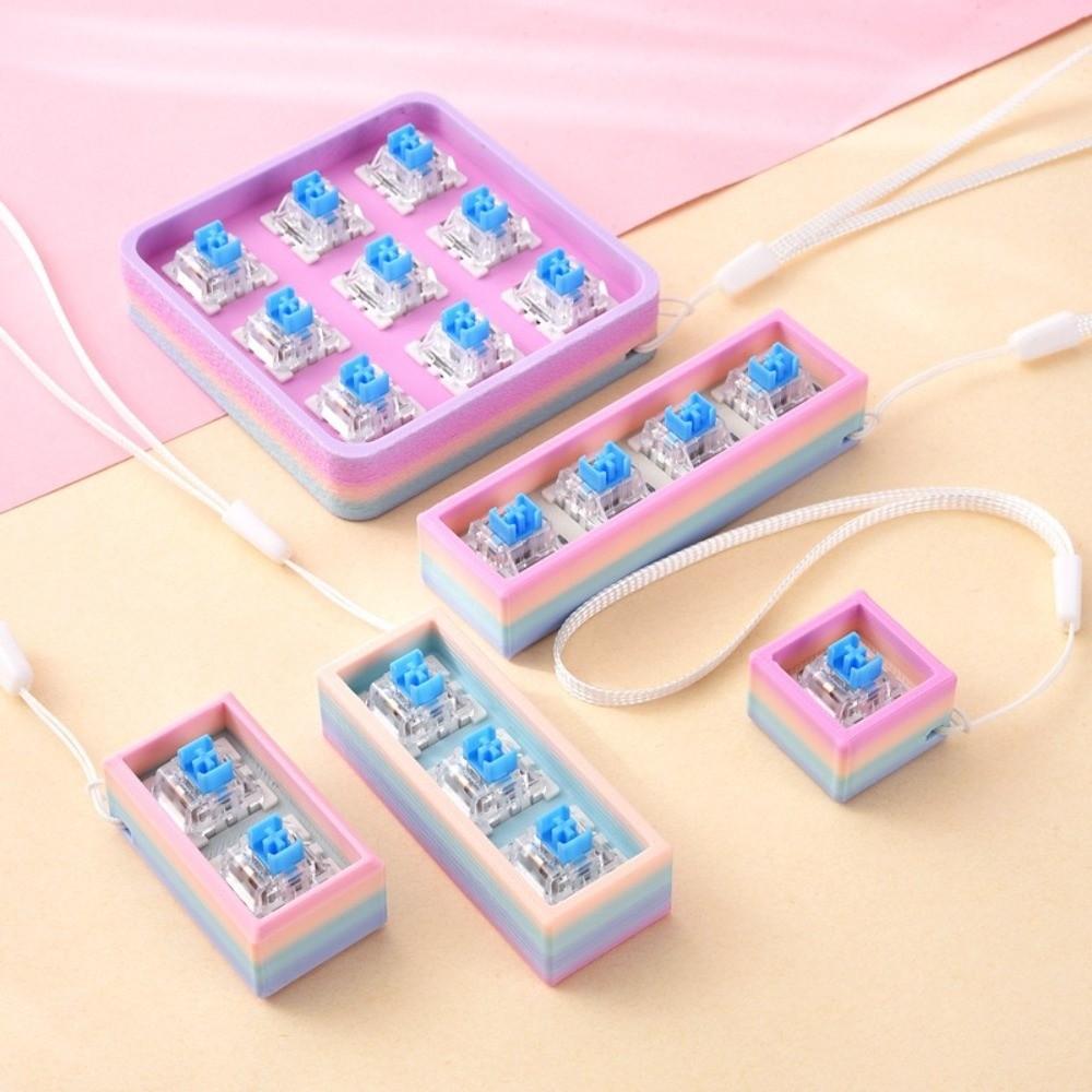 Rainbow Gradient Mechanical Keyboard Switch Tester Blue Mechanical Switches Keyboard Accessories