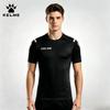 Летняя мужская футбольная майка KELME с быстрым высыханием, дышащая, с коротким рукавом, для футбольных тренировок, спортивная, для бега, тренировок в зале, форма