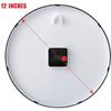 Wall Clock 12" Silent Quartz Decorative Latest Wall Clock Non-Ticking Classic Clock Battery Operated Round Easy To Read For Room/Hom