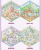Tirado 3D Stereo DIY Miniature Scene Sticker Book: Student Planner Decoration Material