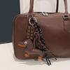 Yogodlns PU Leather Dachshund Bag Pendant Creative Hangbag Bag Accessory Cute Backpack Hanging Charm Gift