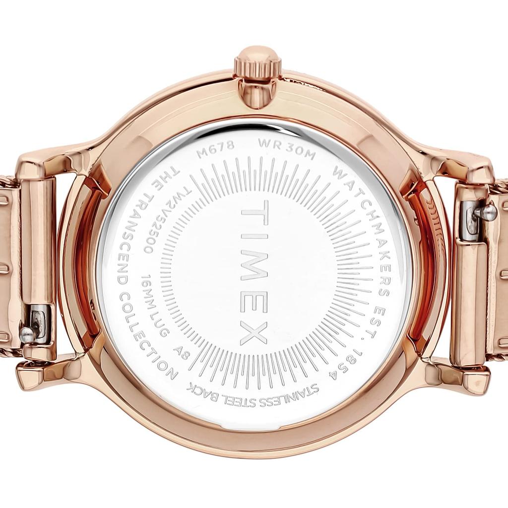 [TIMEX] Watch Timex TRANSCEND Rose Gold Dial Brass Mineral Glass Quartz Japanese Movement 34MM America Watch TW2V52500