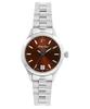 Часы женские Urban из нержавеющей стали с коричневым циферблатом, кварцевые D411MAM