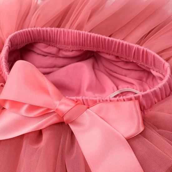 Unique Baby Girls Tutu Skirt Bowknot Design Stretchy Elastic Waist