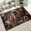 Классика God of War Кратос 3A Игра Игровой ковер для спальни, гостиной, дивана, домашний коврик для двери, декор, большой детский игровой нескользящий коврик для пола