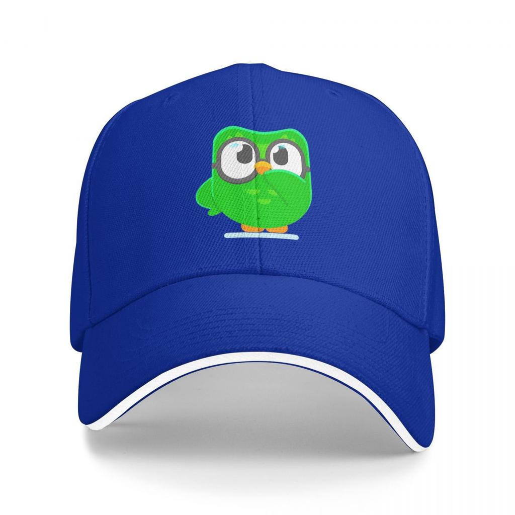 Кепки-бейсболки Snapback с принтом совы Duolingo Duo, дышащие, повседневные, кепки, для улицы, унисекс