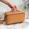 Большая дорожная косметичка Портативная ПУ косметичка-пенал Женская водонепроницаемая сумка для ванной Многофункциональный набор туалетных принадлежностей