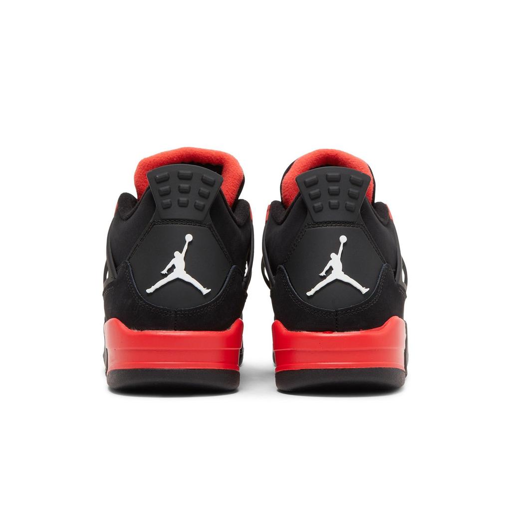 Air Jordan 4 Retro Grade School 'Red Thunder' (Unisex) Black / Multi-Color / Multi-Color / Crimson Kids' Basketball Shoes 408452 016