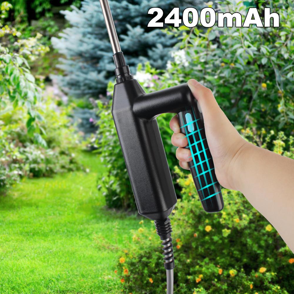 3M Hose Telescopic Handle with 3 Mist Nozzles Battery Powered Sprayer Wand 7.4V Rechargeable Electric Water Sprayer