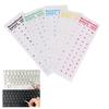 Russian Transparent Keyboard Sticker Language Alphabet Black And White Labels