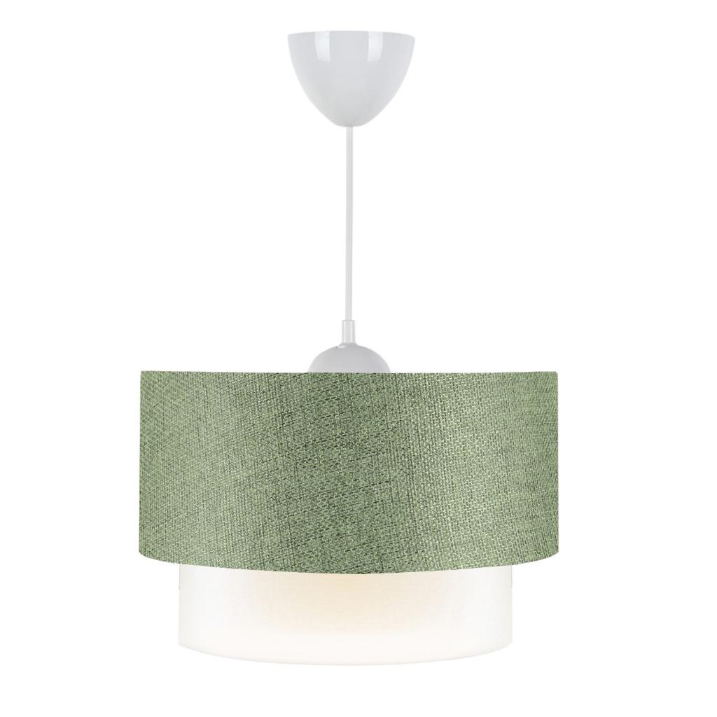 Cake Single Pendant Lamp Khaki Fabric Living Room Bedroom Young Room Chandelier