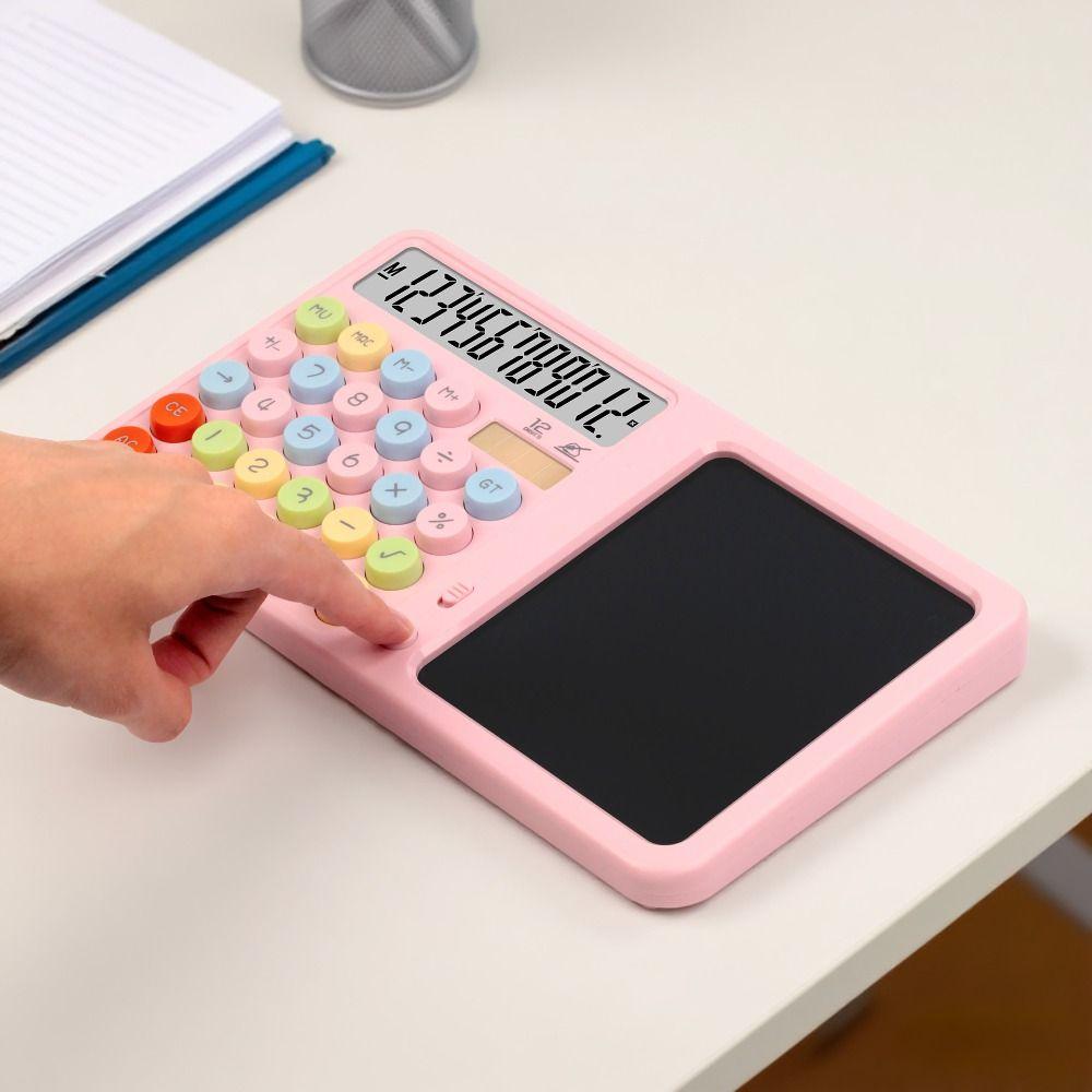 Large LCD Display Scientific Calculator Dual Power Supply 12-Digit Calculator  Students