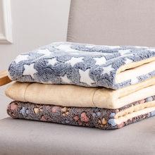 Luxury Print Dog & Cat Fleece Flannel Eco-Friendly Soft Warm Multi-functional Pet Sleep Bed Cover