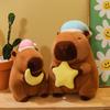 New Good Night Kapibala Doll Plush Toys Girls Nightcap Star Capybara Doll Doll