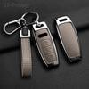 Alloy Style Car Key Case Cover Shell for A3 A4 B9 A6 A7 4K A8 E-tron Q5 Q8 C8 D5 SQ8 Accessories
