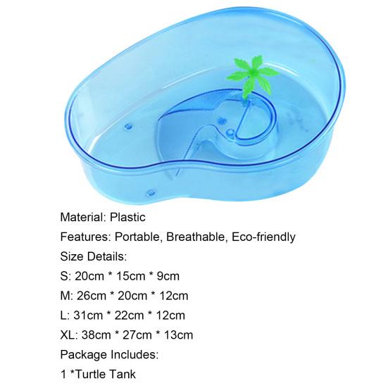 Аквариум для черепах с платформой для купания, прозрачный аквариум большой емкости для разведения черепах