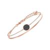 Swarovski Браслет-цепочка скрученная с круглым логотипом Ginger Two-In-One для женщин Розовое золото 5389046