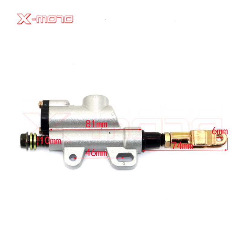 New Motorcycle Rear Hydraulic Brake Master Cylinder Pump For 50cc 70cc 110cc 125cc 150cc 250cc Thumpstar ATV Pit Pro Dirt Bike