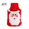 PVC Hot Water Bottle 1000/2000ML Christmas Bottle, Cartoon Bag with Knit Safe Cover, Long Lasting Heat Retention, Winter Warm Washable Cover