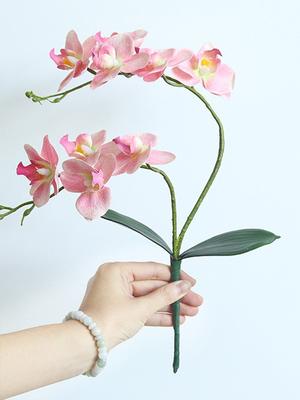 2 шт. Real Touch Latex Butterfly Orchid Flores 46 см Искусственный цветок фаленопсис для украшения дома на свадьбу ко Дню святого Валентина