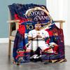 Mbappe Personalized Name Blanket Multipurpose Personalized Blanket Soft Warm Cozy Suitable For Livingroom Home Decor Chair Office