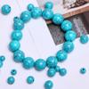 100-10 шт. 6-16 мм бусины из искусственного камня, имитирующие бирюзу, бусины для браслета «сделай сам», ожерелье ручной работы