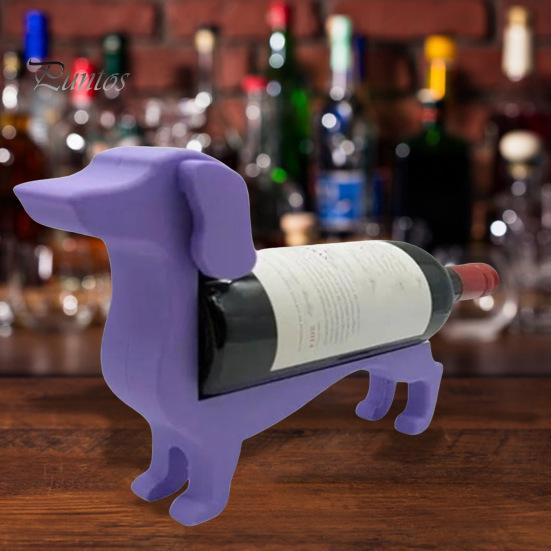 Держатель для бутылки вина такса, деревянная форма собаки, подставка для пивной бутылки, стойка-органайзер, домашний ресторан, бар, стол, настольная фигурка, украшение