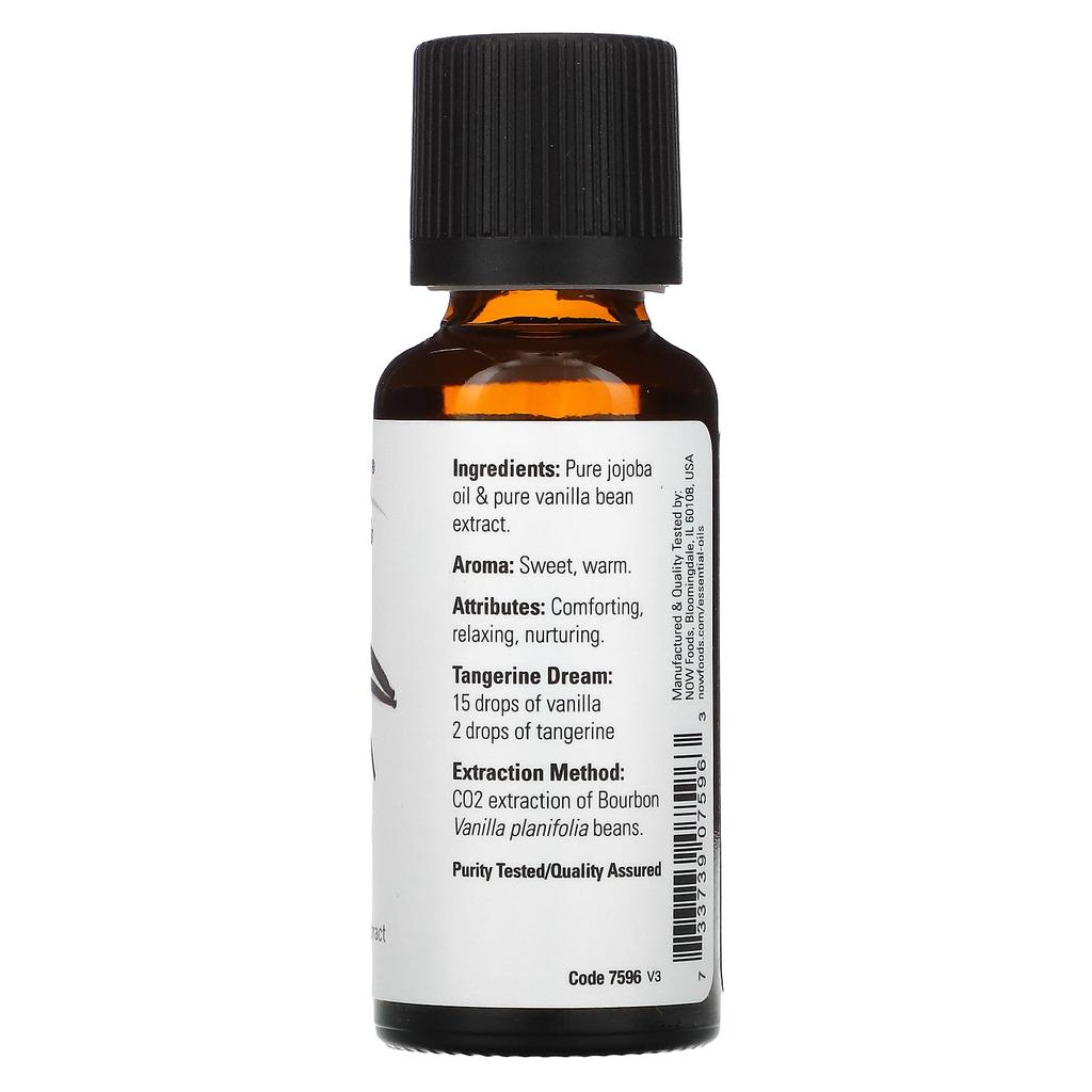 Now Foods Essential Oils, Jojoba Oil and Vanilla, 1 Fl Oz (30 Ml)