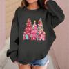 Children's Fashionable Casual Long-sleeved Loose Christmas Print Pullover Sweatshirt