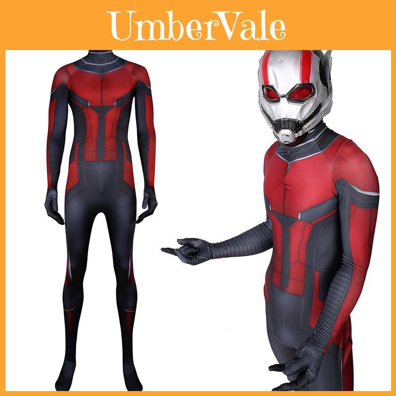 High-quality Ant-man Scott Tights Zentai Suit With 3d Print For Cosplay And Fancy Dress