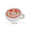 Creative Coffee Cup Brooch Luminous Cartoon Coffee Mug Lapel Pins Scarf Pins Glow in the Dark Latte Clothes Lapel Pi