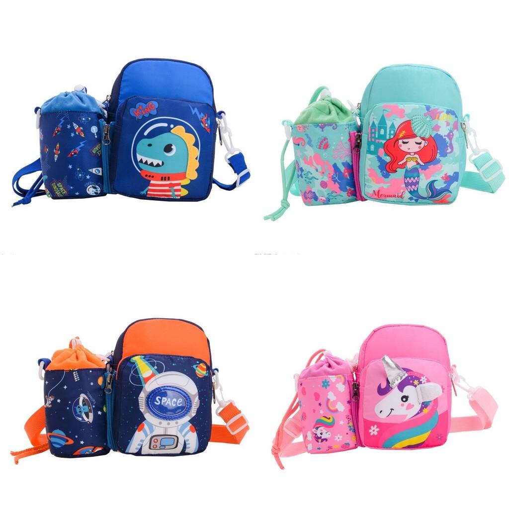 Canvas Kids Cartoon Shoulder Bag With Lightweight Design For School And Travel