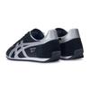 ONITSUKA TIGER Runspark Удобные повседневные кроссовки унисекс с круглым носком, нескользящие, прочные, с низким верхом, черно-серебристые 1183B480-002