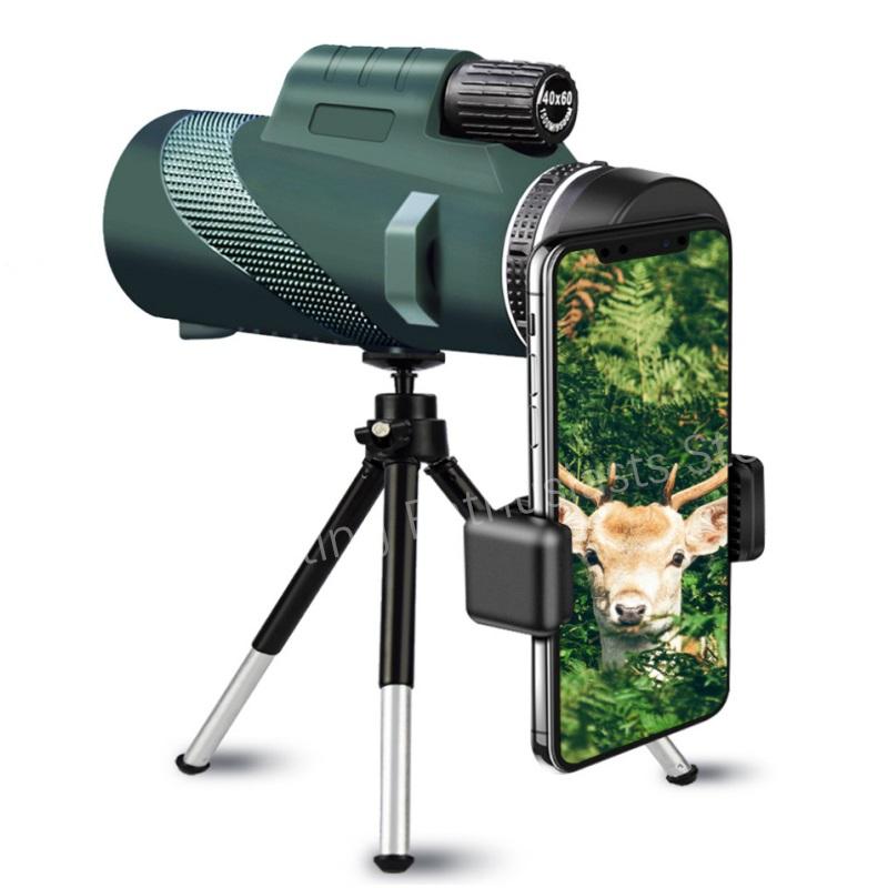 80x100 Портативный HD-телескоп с зумом 5000 м, складной, мини, мощный. Подходит для охоты, спорта, кемпинга на открытом воздухе и путешествий