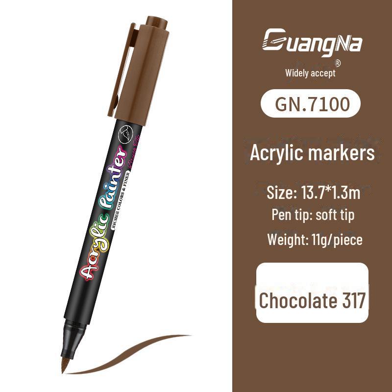Acrylic Water-Based Paint Marker Pen for DIY, Graffiti, Body Painting - Soft Head Hand Account Painting Pen