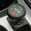 Автомобильное зарядное устройство 3-в-1 12/24 В Вольтметр Термометр USB-зарядка Переключатель Автоматический Светодиодный Цифровой Монитор Дисплей Амперметр Детектор напряжения