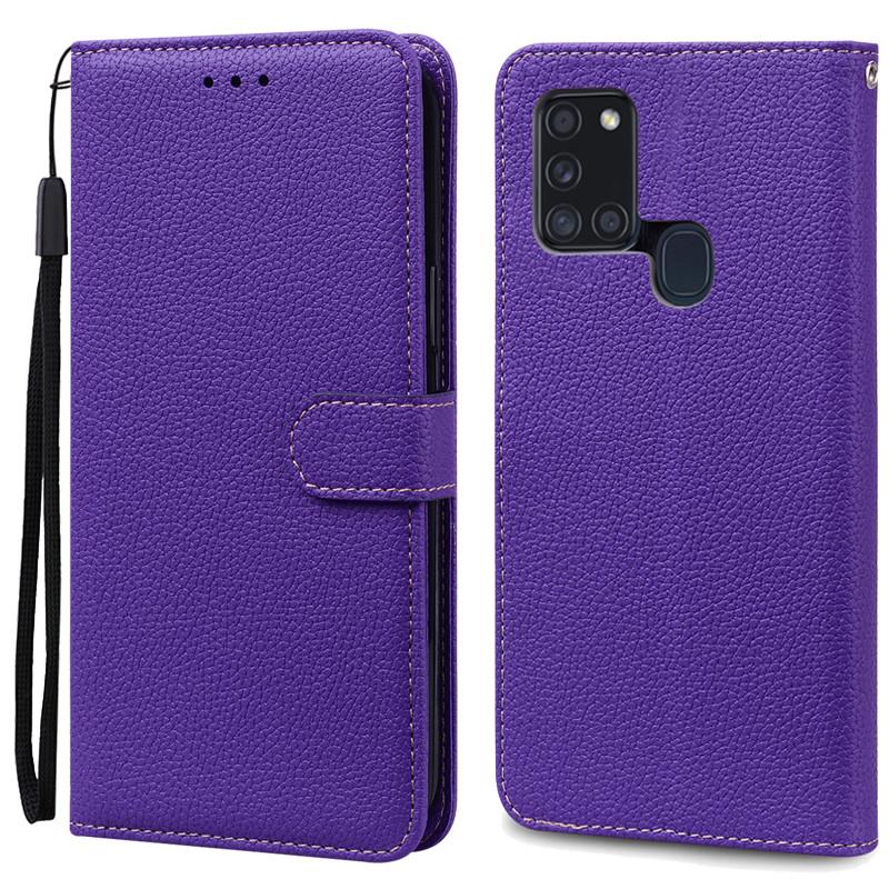 Чехол A21S для Samsung Galaxy A21S Чехол-кошелек из кожи с откидной крышкой для Samsung A21S Чехол A 21s A217F Мягкая силиконовая накладка Fundas