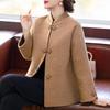 Paster 2025 Autumn/Winter Embroidered New Chinese Style Mother's Faux Wool Jacket