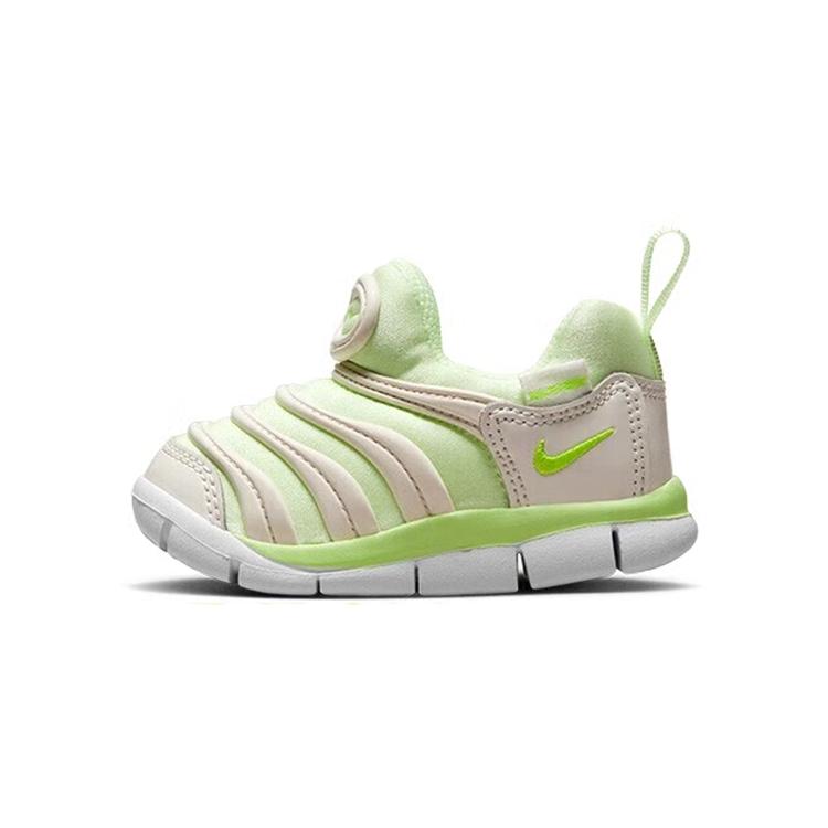 Nike Динамо Фри Гусеница Нескользящие Износостойкие Низкие Детские Кроссовки Зеленые Для Младенцев И Малышей 343938-704