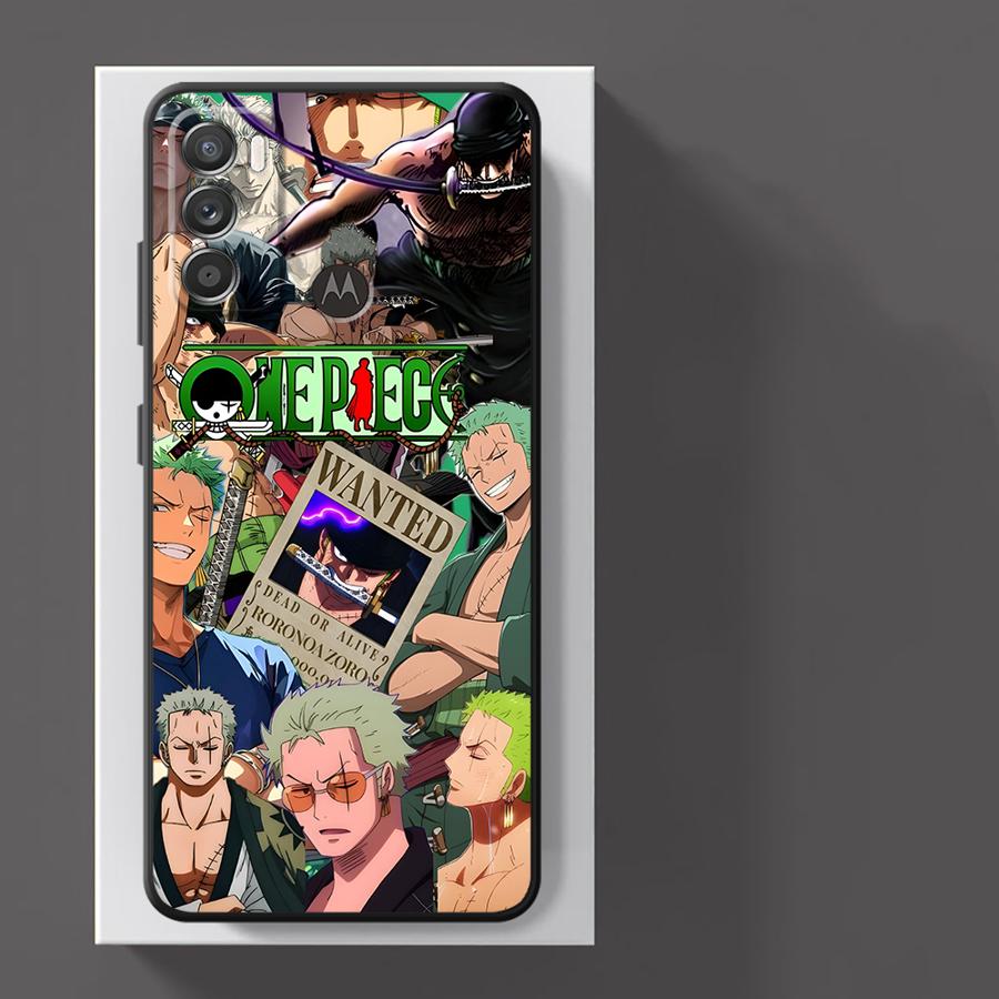 Мультяшный коллаж One Piece Чехол с Зоро для Motorola Moto G52 G60 G51 G73 G32 G50 G72 G60s G53 G30 Edge 20 Pro 30 Lite G71 G22