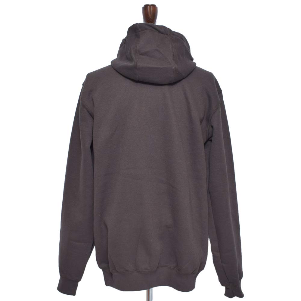 Мужская толстовка Carhartt Midweight с капюшоном на молнии, размер S, с флисовой подкладкой, K122, Черная, [Б/у]