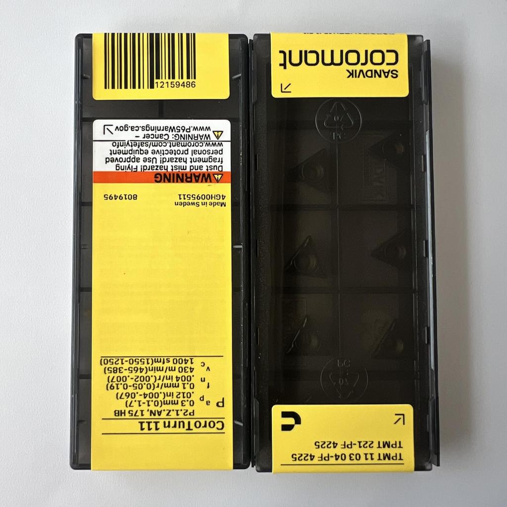 SANDVIK / TPMT110304-PF 4225 / Original Swedish hard alloy blade 10 Pcs