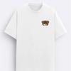 Mini Teddy Bear Print T-Shirt,Soft Breathable & Fade-Resistant, Classic Fit for Daily Casual Wear